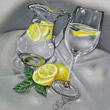 Схема вышивки «Натюрморт с лимоном»
