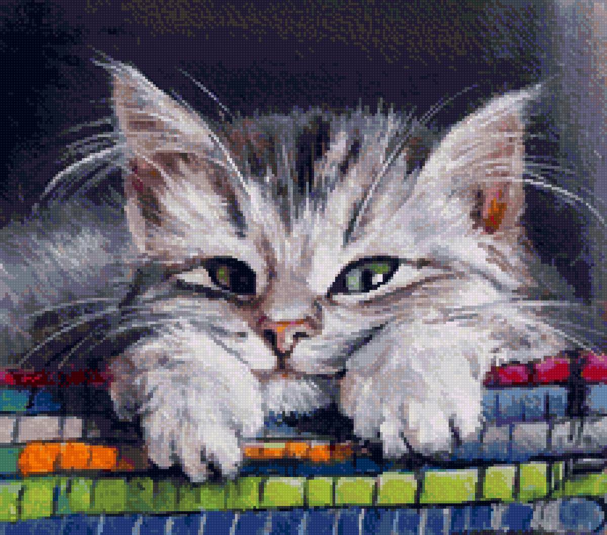 котик - котики, до 240 крестиков - предпросмотр