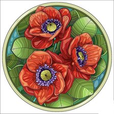 Схема вышивки «Маки малые»