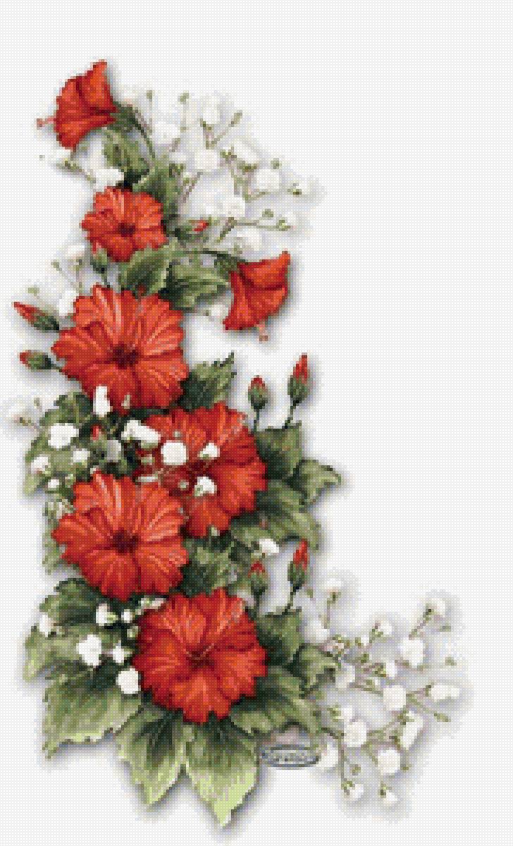 цветы - рисунок - предпросмотр