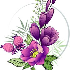 Схема вышивки «цветы»