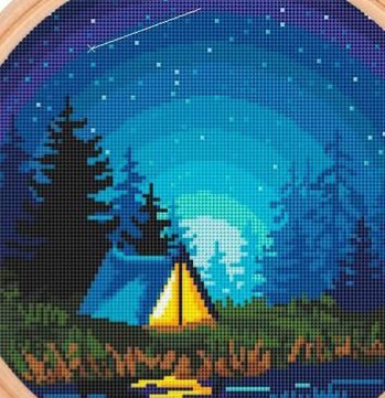 Палатка - палатка, ночь, лето - оригинал