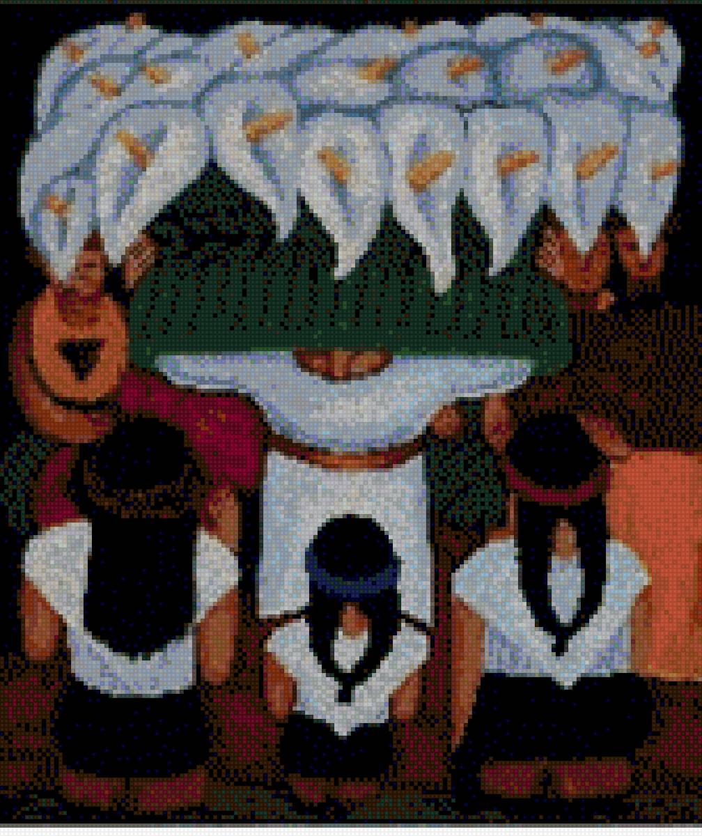 fiesta de santa rita - diego rivera, cuadros - предпросмотр