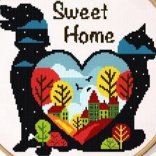 Схема вышивки «Дом»