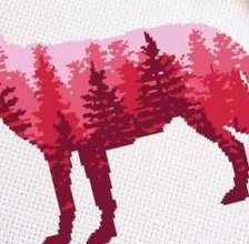 Схема вышивки «Волк»