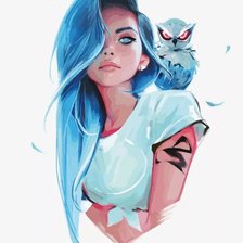 Схема вышивки «Дева»