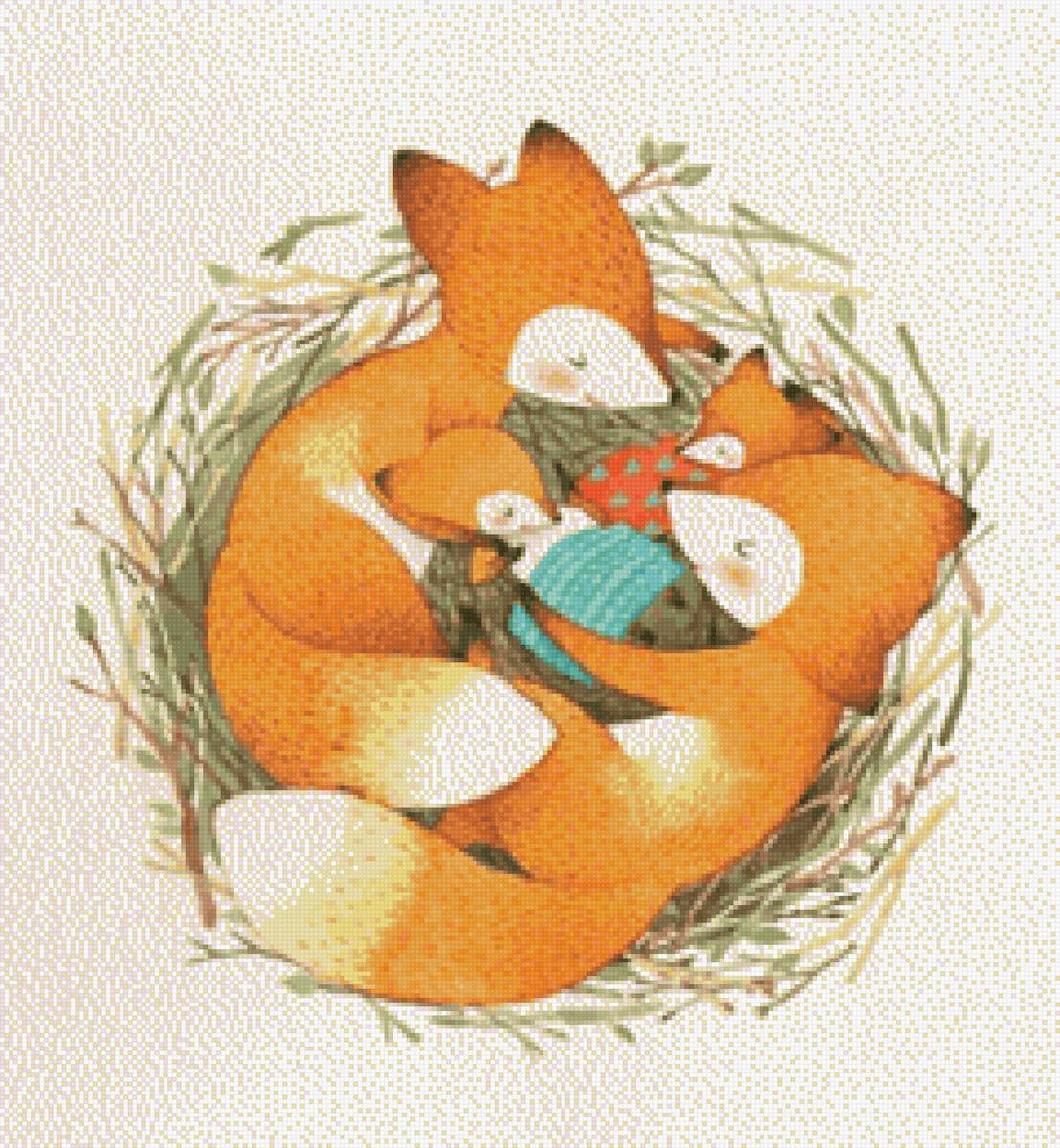 Лисы семья (им. Кирова) - предпросмотр