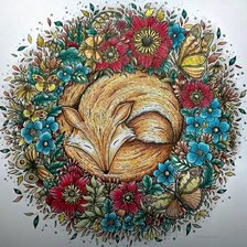 Схема вышивки «Лиса (им. Кирова)»