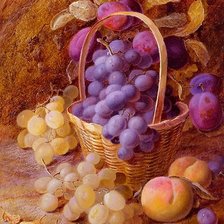 Схема вышивки «Виноград.»