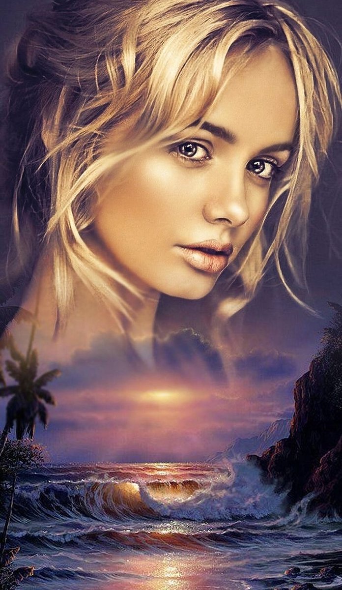 Мечты о море - море, девушка - оригинал