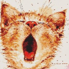 Схема вышивки «зевает»