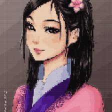 Оригинал схемы вышивки «девочка» (№2478382)