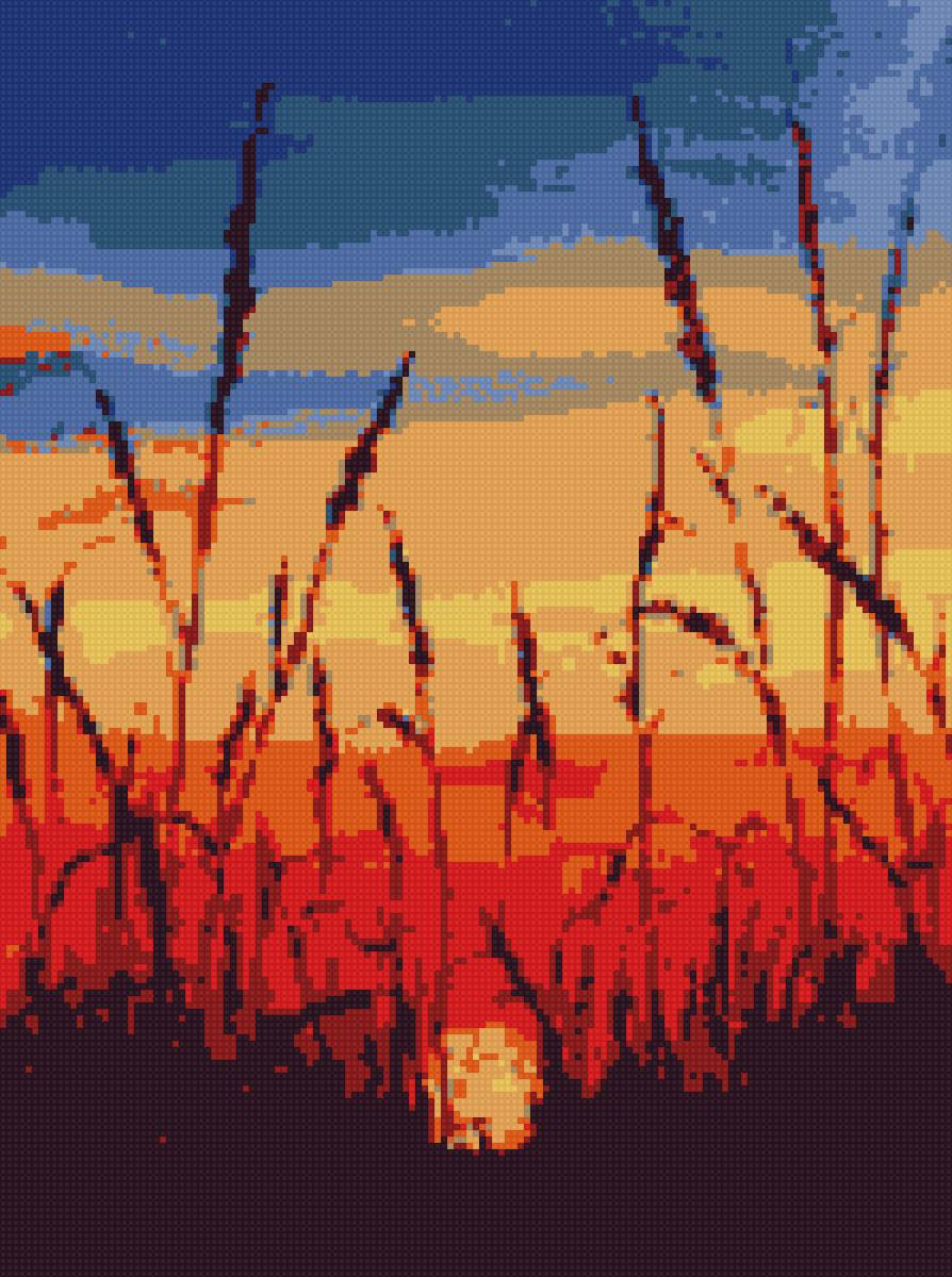 закат озеро - вечер, закат, озеро - предпросмотр