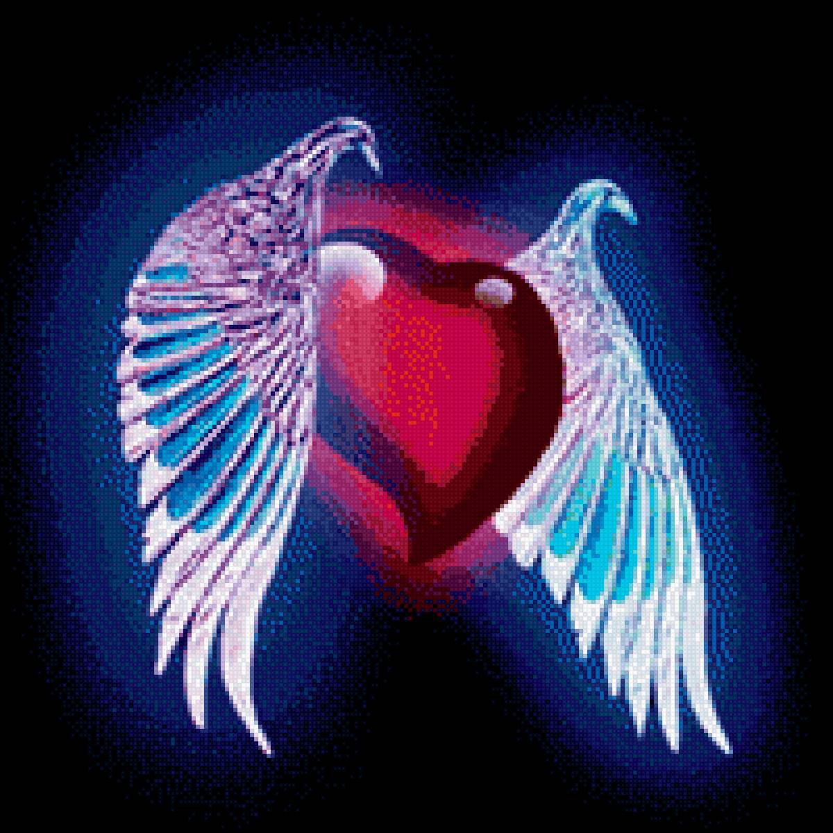 Сердце - сердце. крылья - предпросмотр