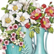 Схема вышивки «цветы»