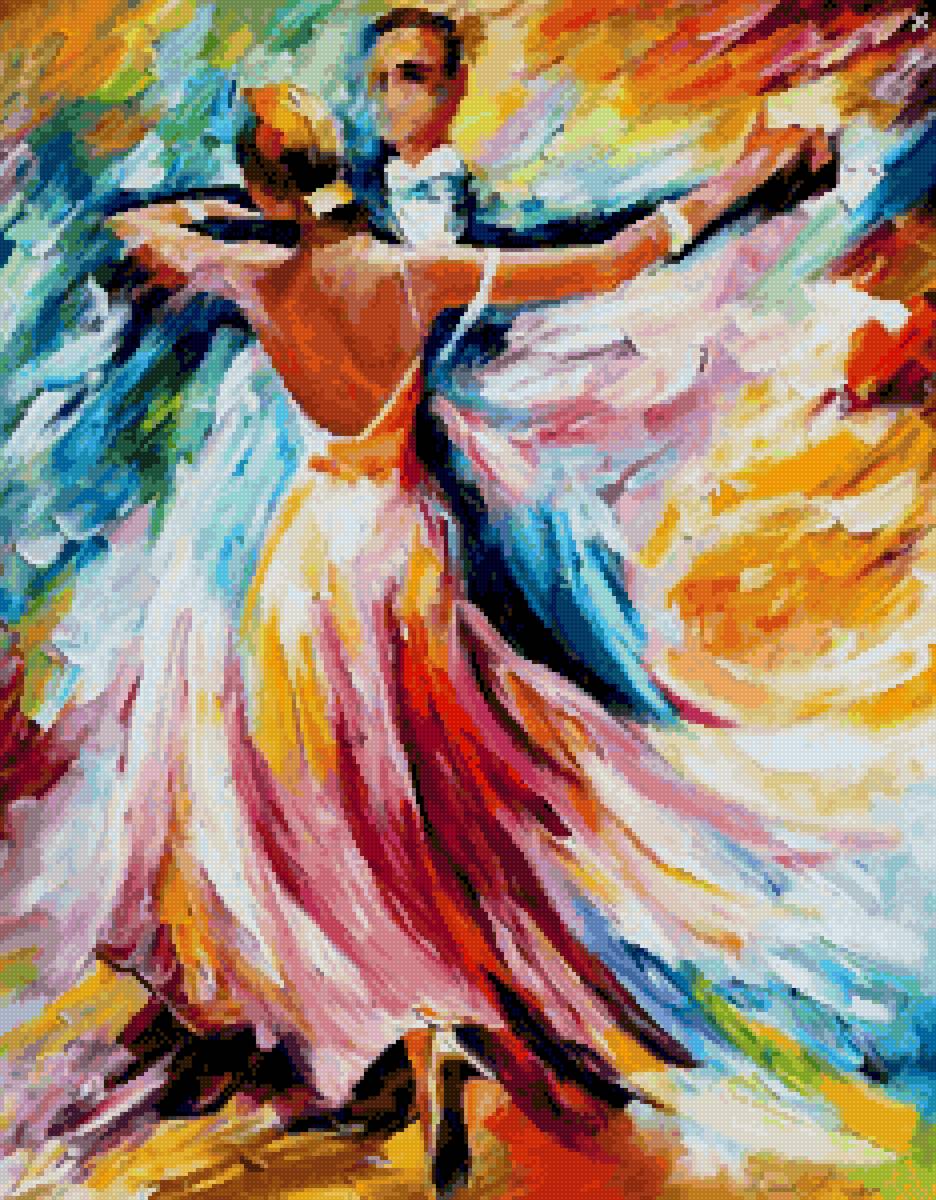 Вальс - танец, картина, вальс, афремов - предпросмотр