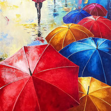 Схема вышивки «Под зонтом.»