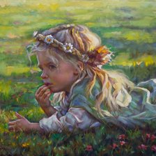 Схема вышивки «Девочка»