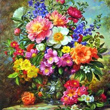 Схема вышивки «Букет»