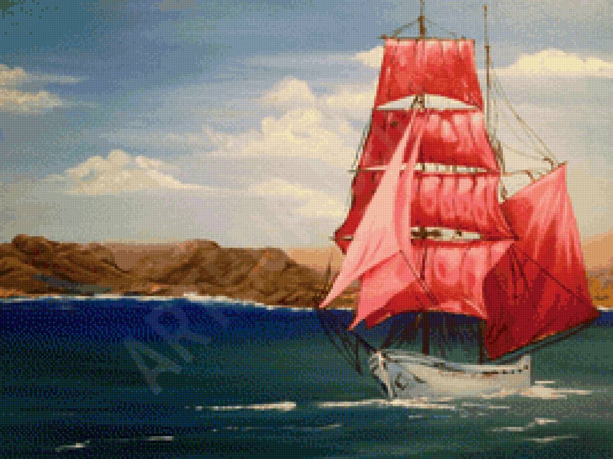 Алые паруса - корабль. море. алые паруса - предпросмотр