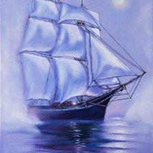 Схема вышивки «Корабль»