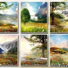 Схема вышивки «Пейзаж»