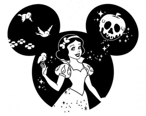 blancanieves original monocolor - disney monocolor - оригинал