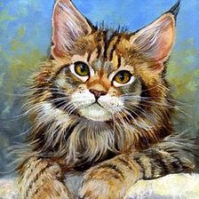 Схема вышивки «Кошка»