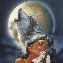 Схема вышивки «Индеанка»