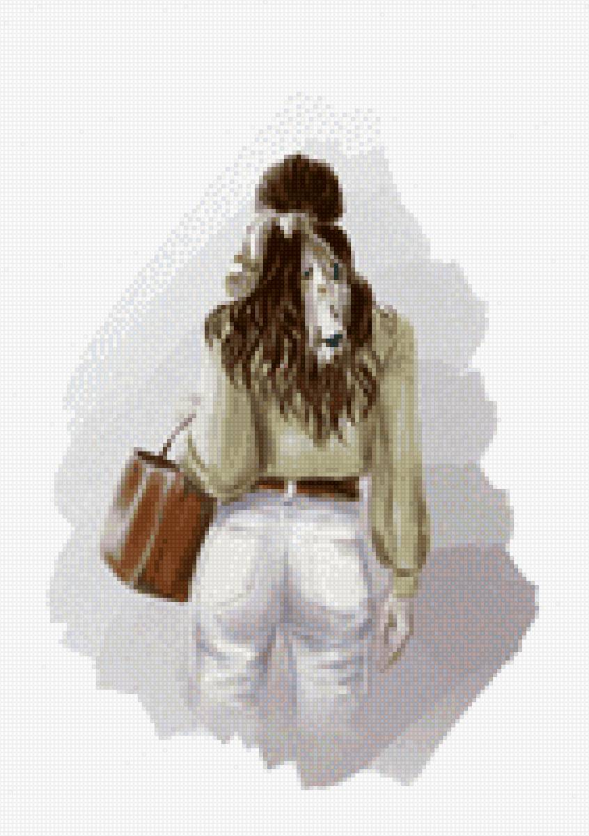 девушка с бантом - предпросмотр