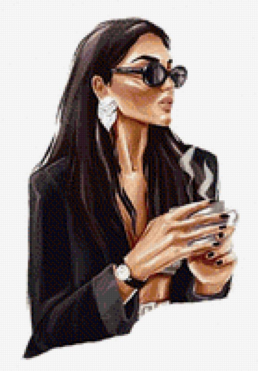 брюнетка - предпросмотр