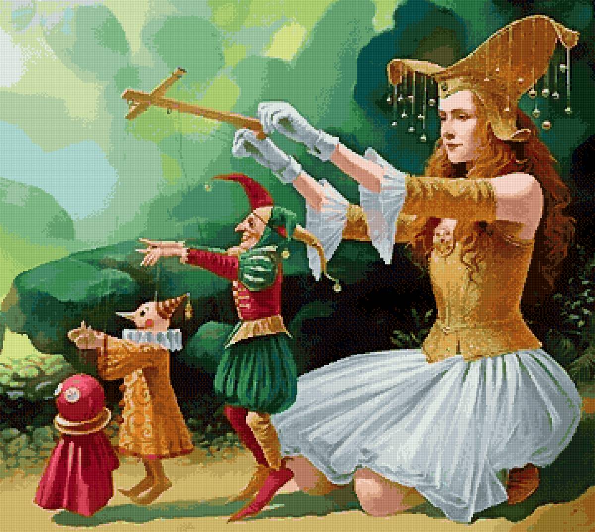 Сюрреализм Марионетки по картине худ Михаила Шеваль - сюрреализм, картина, марионетки - предпросмотр