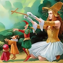 Схема вышивки «Сюрреализм Марионетки по картине худ Михаила Шеваль»