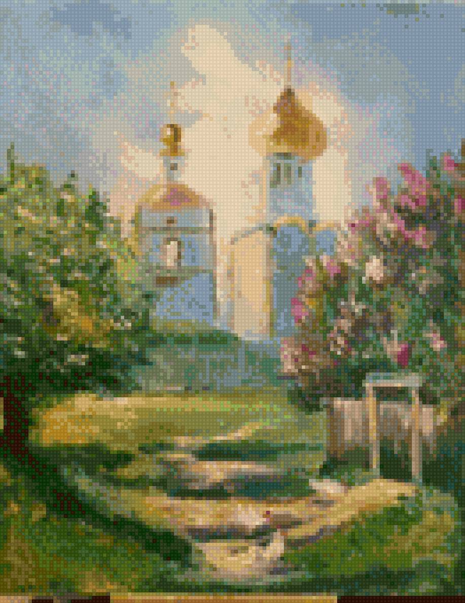 Церковь у двора - пасха, церковь - предпросмотр