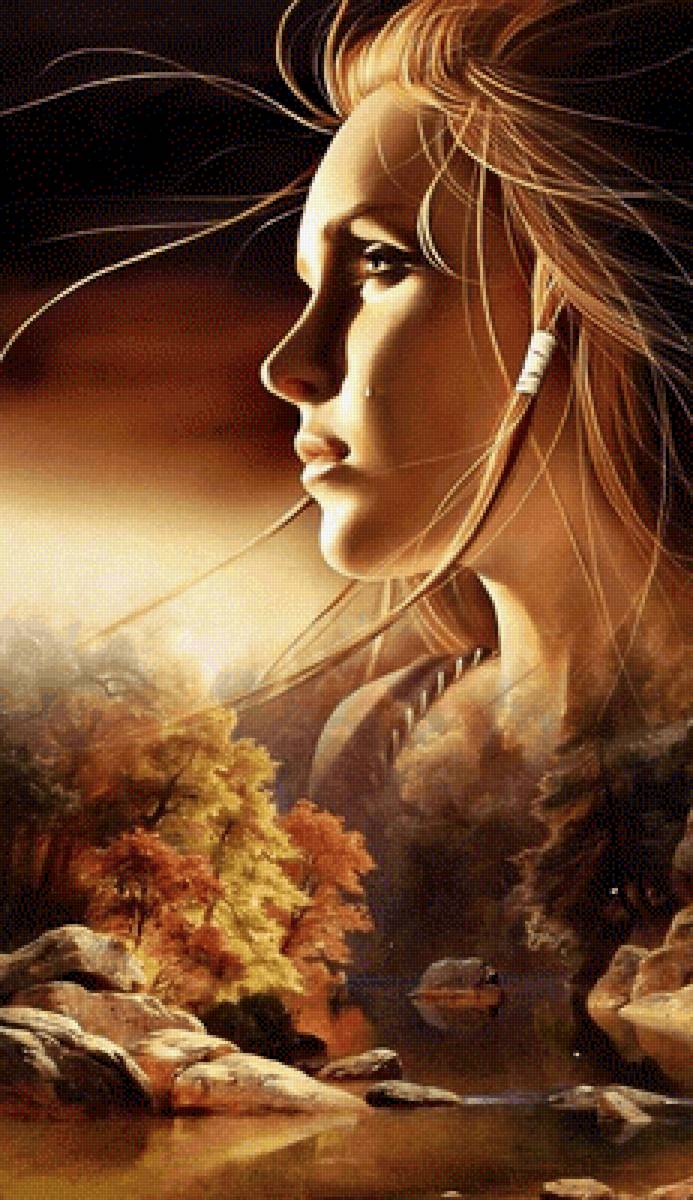 Прощальная осень - осень, девушка - предпросмотр