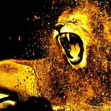 Схема вышивки «Лев»