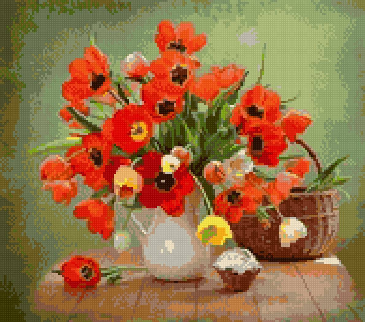 Букет мака - пасха - предпросмотр