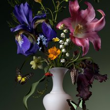 Схема вышивки «Цветы»