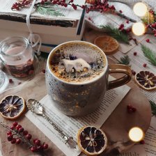 Схема вышивки «Кофе»