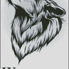 Оригинал схемы вышивки «волк» (№2484604)
