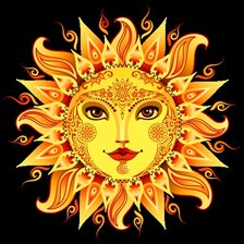 Схема вышивки «солнце»