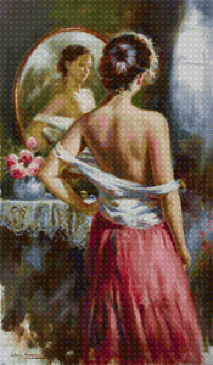 fan - ayna, kız - предпросмотр