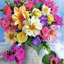 Схема вышивки «Цветы»