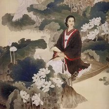 Оригинал схемы вышивки «mujer japonesa grabado» (№2485481)