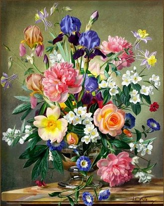 Худ. Альберт Вильямс - альберт вильямс, букет - оригинал