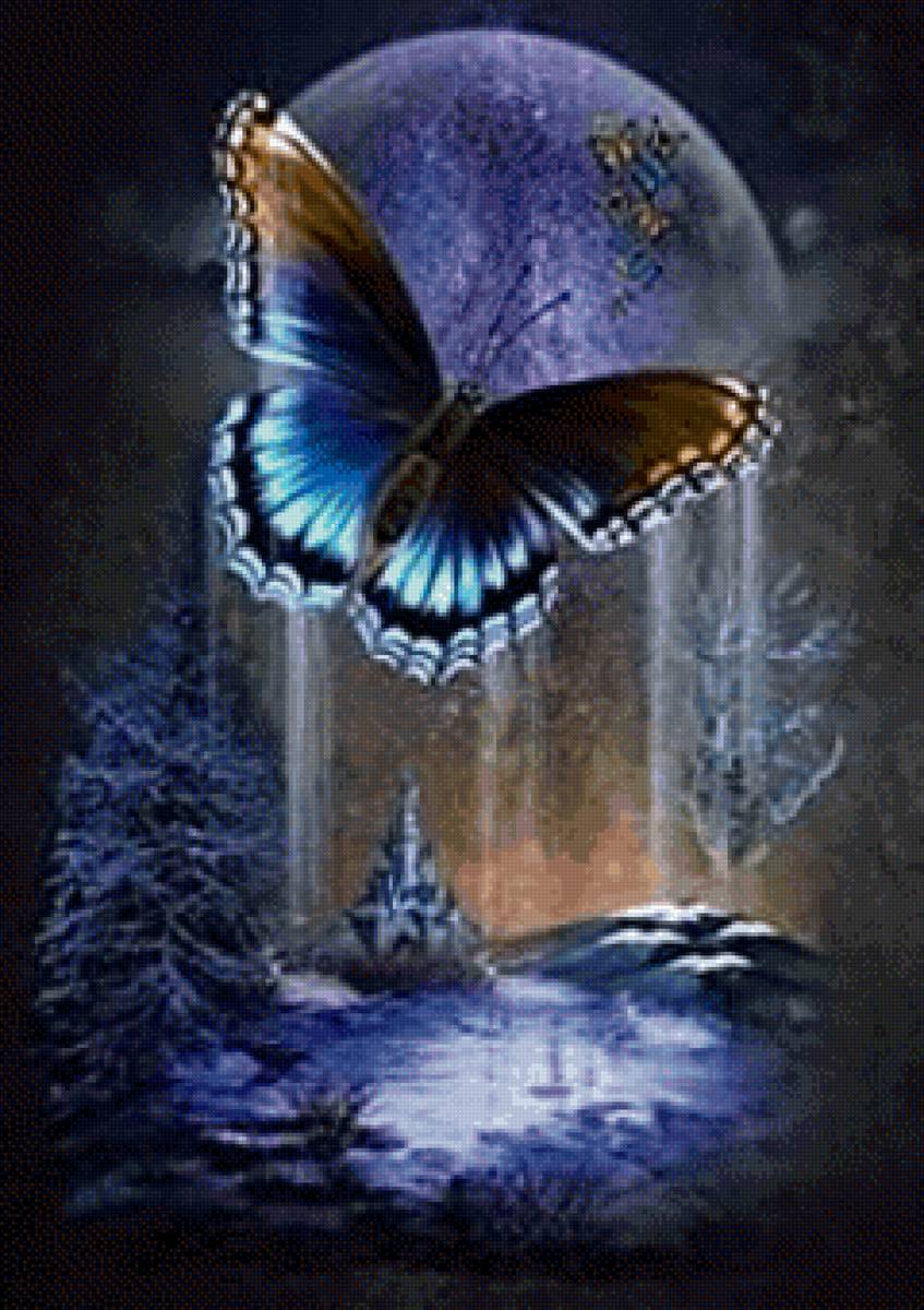 бабочка - фентази - предпросмотр