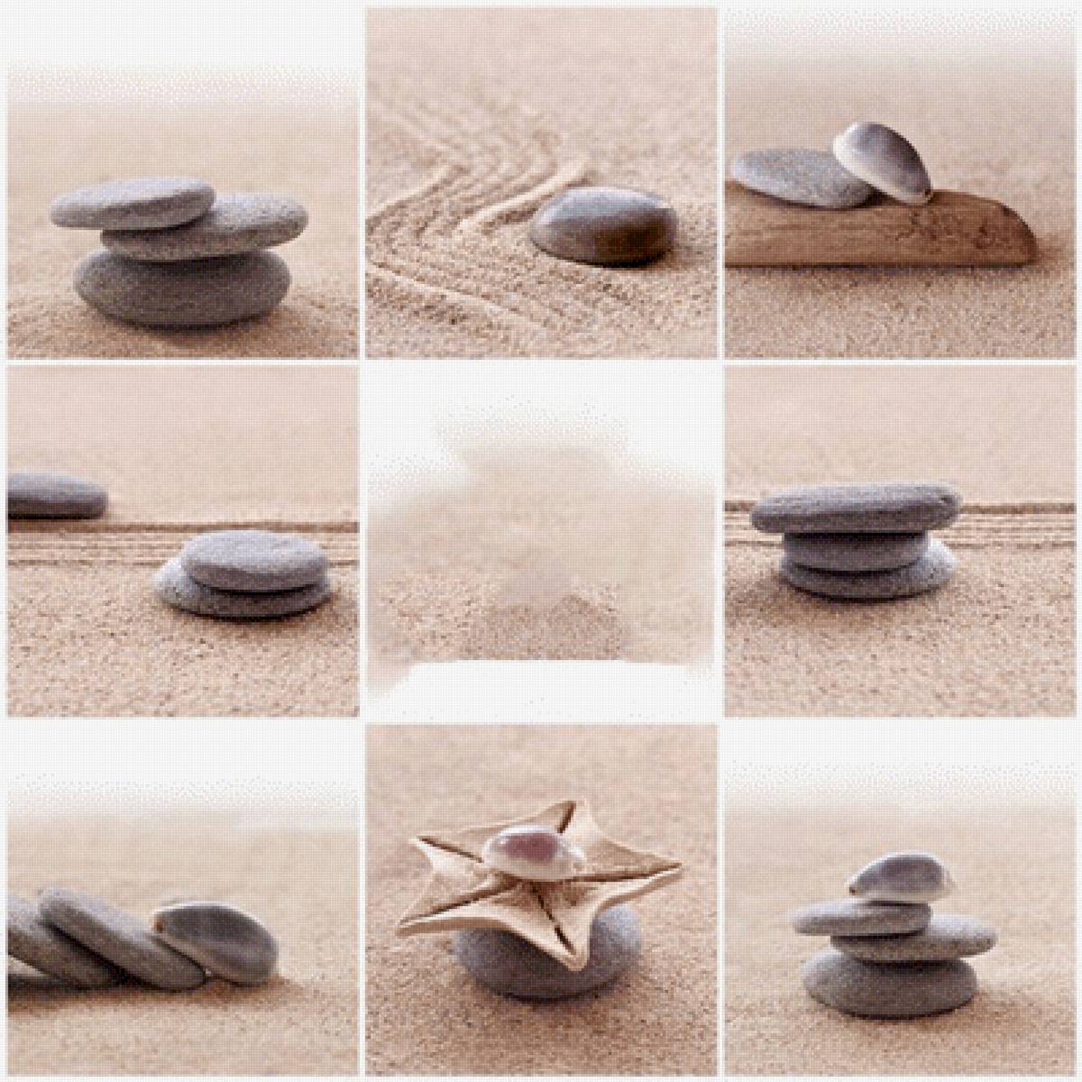 Медитация - песок, камни - предпросмотр