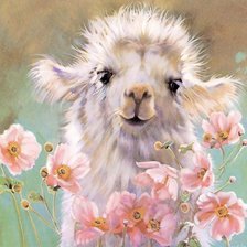 Схема вышивки «Чей-то детёныш»