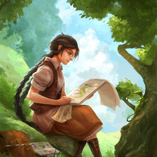 Схема вышивки «Художница»