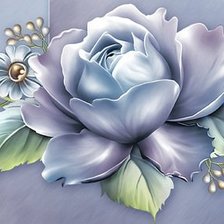 Схема вышивки «ЦВЕТЫ В СЕРОМ»